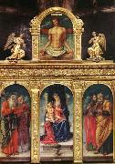Bartolomeo Vivarini Virgin Enthroned with the Child on her Knee oil on canvas